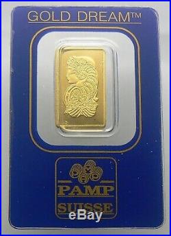 2.5 Gram Gold Dream Pamp Suisse 24k Gold Bar. 9999 Bar #144401
