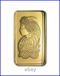 2.5 Gram PAMP Suisse Lady Fortuna 999,9 Fine Gold Bar Sealed in Assay Card