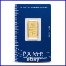 2.5 Gram PAMP Suisse Rosa Gold Bar (New with Assay)