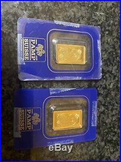 2.5 gram Gold Bar PAMP Suisse Fortuna