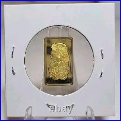 2.5 gram Gold Bar PAMP Suisse Lady Fortuna. 9999 Fine Gold