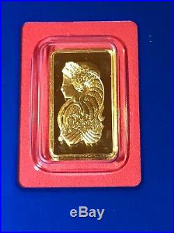 2.5 gram Solid GOLD PAMP SWISS 999.9 fine HORN OF PLENTY- FORTUNIA BAR- SEALED