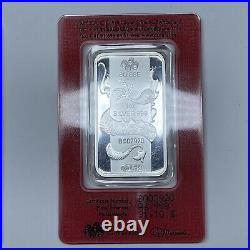 2- Pamp Suisse. 999 Silver 2012 Lunar Dragon 1 Oz In Assay Card Consecutive