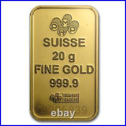 20 gram Gold Bar PAMP Suisse (Rosa)