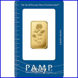 20 gram Gold Bar PAMP Suisse Rosa 999.9 Fine in Sealed Assay