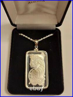 20 gram SILVER PAMP SUISSE FORTUNA NECKLACE WITH ASSAY