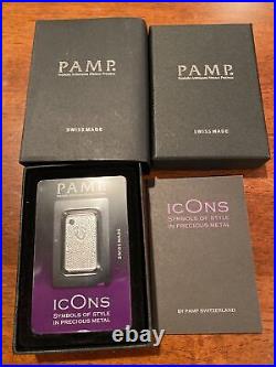 2009 PAMP Suisse COBRA 10 grams. 999 Fine Silver Bar / Necklace / Charm