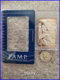 2011 Stations of the Cross VII Bible Swiss PAMP RARE only 1000 pc Silver. 999