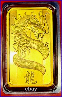 2012 Pamp Suisse Lunar Year of the Dragon. 9999 Gold Bar 100g Special # B000707