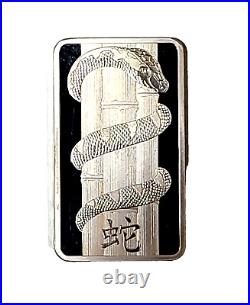 2013 PAMP Suisse 100 gram Silver Bar Lunar Year of the Snake