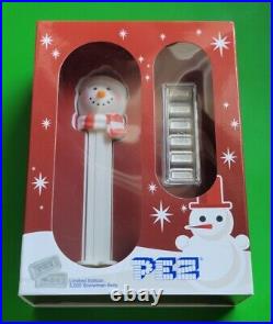 2019 PAMP SUISSE Snowman PEZ Dispenser 6 x 5 Gram. 999 Fine Silver Bars