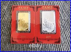 2019 PAMP Suisse 1oz Pig GOLD Bar FREE PIG SILVER