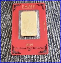 2019 PAMP Suisse 1oz Pig GOLD Bar FREE PIG SILVER