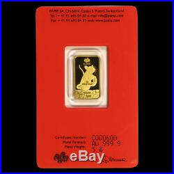 2020 5GRAM. 9999 GOLD YEAR of the RAT PAMP SUISSE SEALED BAR $428.88