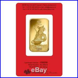 2020 PAMP Lunar Year of the Rat 1 oz Gold Bar sealed in Assay Card SKU59703