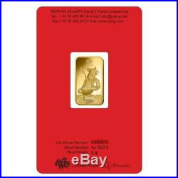 2020 PAMP Lunar Year of the Rat 5g Gold Bar sealed in Assay Card SKU59704