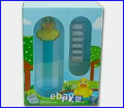 2020 PEZ Gift Set withRubber Duck Dispenser & 6x 5 g. 999 Silver Wafers 3,500 made