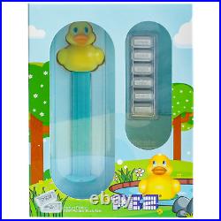 2020 PEZ Rubber Duck Dispenser PAMP Suisse 5g. 999 Silver 6pc Wafers JP383