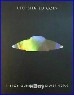 2020 Pamp Suisse Alien Ufo Shaped Coin 9999 Silver Hologram $119.88