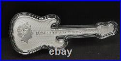 2021 1 Oz. 999 Silver Fender Guitar Shaped Coin Pamp Suisse $318.88