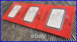 2021 Pamp Suisse Lunar Ox 100gram (3.2oz). 999 Silver Bar in Card-Hard to Find