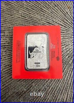 2021 Pamp Suisse Lunar Ox 100gram (3.5oz). 999 Silver Bar in Card-Hard to Find