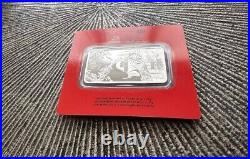 2021 Pamp Suisse Lunar Ox 100gram (3.5oz). 999 Silver Bar in Card-Hard to Find