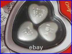 2021 Sweethearts Silver. 9999 Set PAMP Suisse 3 x 10 Gram in OGP