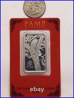 2022 1 oz Platinum Bar PAMP Suisse (Year of the Tiger)