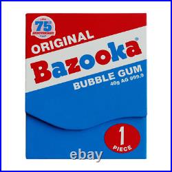 2022 40 gram PAMP Suisse Bazooka Joe Bubble Gum Silver Wafer 75th Ann withBox