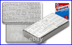 2022 75th ANNIV. BAZOOKA BUBBLE GUM. 999 SILVER BAR PAMP SUISSE