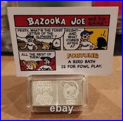 2022 75th ANNIV. BAZOOKA BUBBLE GUM. 999 SILVER BAR PAMP SUISSE