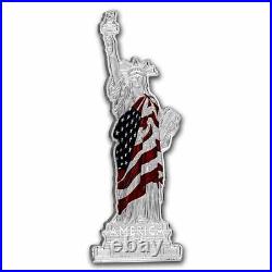 2022 PAMP 2 oz $5 Silver Statue of Liberty AMERICA THE FREE