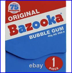 2022 PAMP 75th Anniv. Bazooka Gum 40g Silver Reverse-Proof Bar 500 Minted RARE