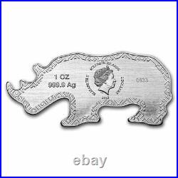 2022 SI 1 oz Silver $2 Animals of Africa Black Rhino SKU#251206