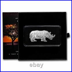 2022 SI 1 oz Silver $2 Animals of Africa Black Rhino SKU#251206