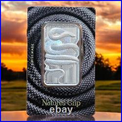 2023 Niue $2 Nature's Grip Sunbeam Snake 1 oz. 999 Silver Bar PAMP SUISSE