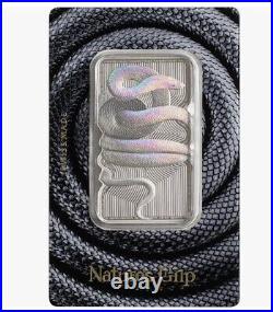 2023 Niue Nature's Grip Sunbeam Snake 1oz Silver Bar PAMP Suisse LOW Serial # 12