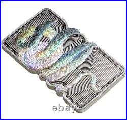 2023 Niue Nature's Grip Sunbeam Snake 1oz Silver Bar PAMP Suisse LOW Serial # 12