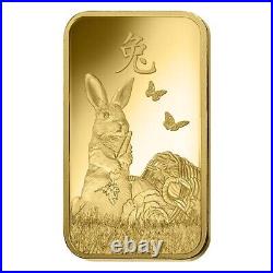 2023 PAMP Lunar Rabbit Gold Minted Bar 5 Grams