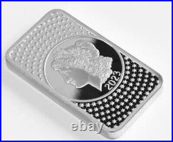 2023 PAMP Suisse Morgan $500 Bill 50g Silver Bar Assay 999.0 Fine Silver