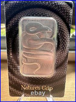 2023 Pamp Suisse 1 oz Silver Nature's Grip Sunbeam Snake Bar in Assay Hologram