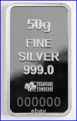 2023 Pamp Suisse Morgan $500 Bill 50g Silver Bar in Card with mintage of 5000