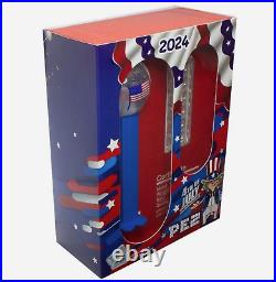 2024 4th of July PEZ Dispenser from PAMP Suisse with 30g. 9999 Silver Wafer Bars