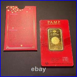 2024 Lunar Legend Azure Dragon 1 oz Gold Bar PAMP Suisse 999.9 Fine in Assay