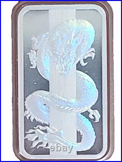 2024 PAMP Suisse Hologram 50 gram Silver lunar Dragon