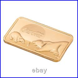 2024 Pamp Coca-Cola Polar Bear Gold Bar 5 gram. 9999 fine in Assay Card