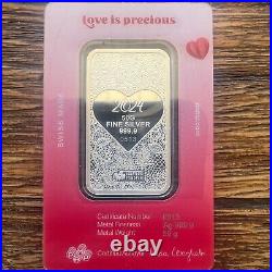 2024 Pamp Suisse Love Is Precious Hologram 50gram Silver Bar! Next In Line