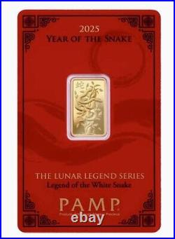 2025 5 Gram 9999 Fine Gold PAMP Lunar Legend Series