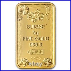 2025 5 gram Gold Bar PAMP Good Luck Koi Fish (In Assay)